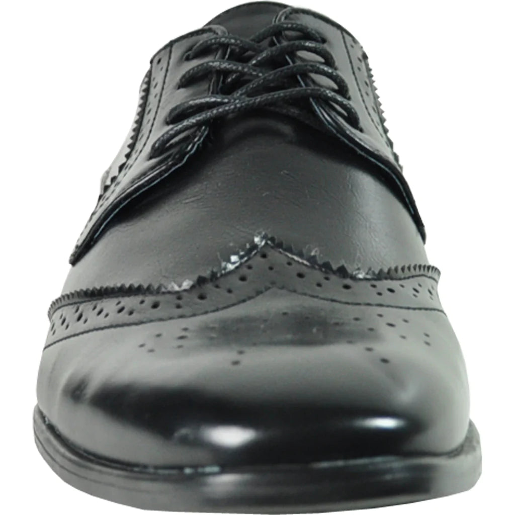 BRAVO Men Dress Shoe KING-2 Wingtip Oxford Shoe