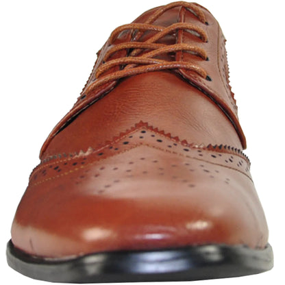 BRAVO Men Dress Shoe KING-2 Wingtip Oxford Shoe