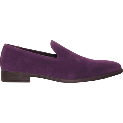 "Chelsea" Purple Suede Tuxedo Shoes