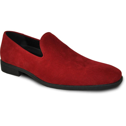 "Chelsea" Red Suede Tuxedo Shoes