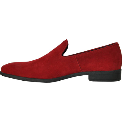 "Chelsea" Red Suede Tuxedo Shoes