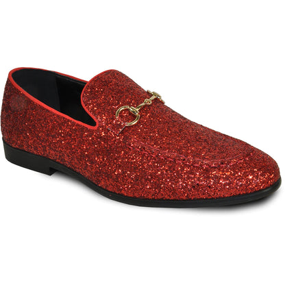 "Bravo" Red Glitter Tuxedo & Prom Shoes