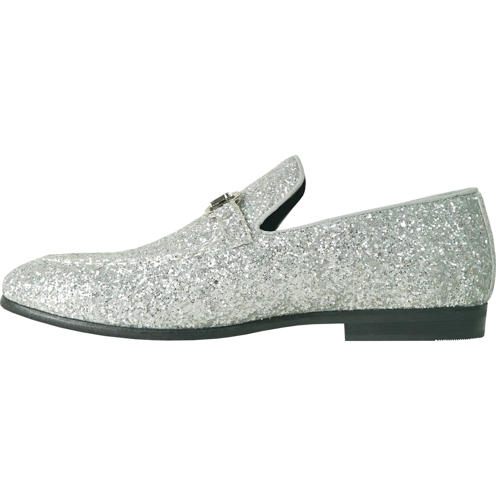 Bravo Silver Glitter Tuxedo & Prom Shoes 7 / Silver / Medium (D) Bravo Silver Glitter Tuxedo & Prom Shoes 7 / Silver / Medium (D)