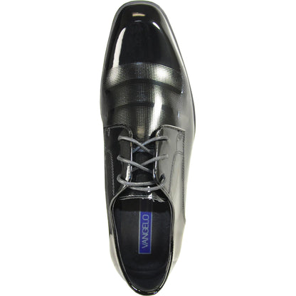 "Rockefeller" Black Vangelo Tuxedo Shoes