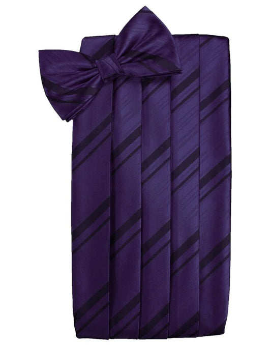 Kids Striped Satin Cummerbund