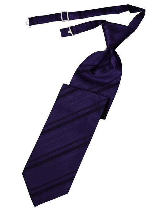 Striped Satin Kids Necktie