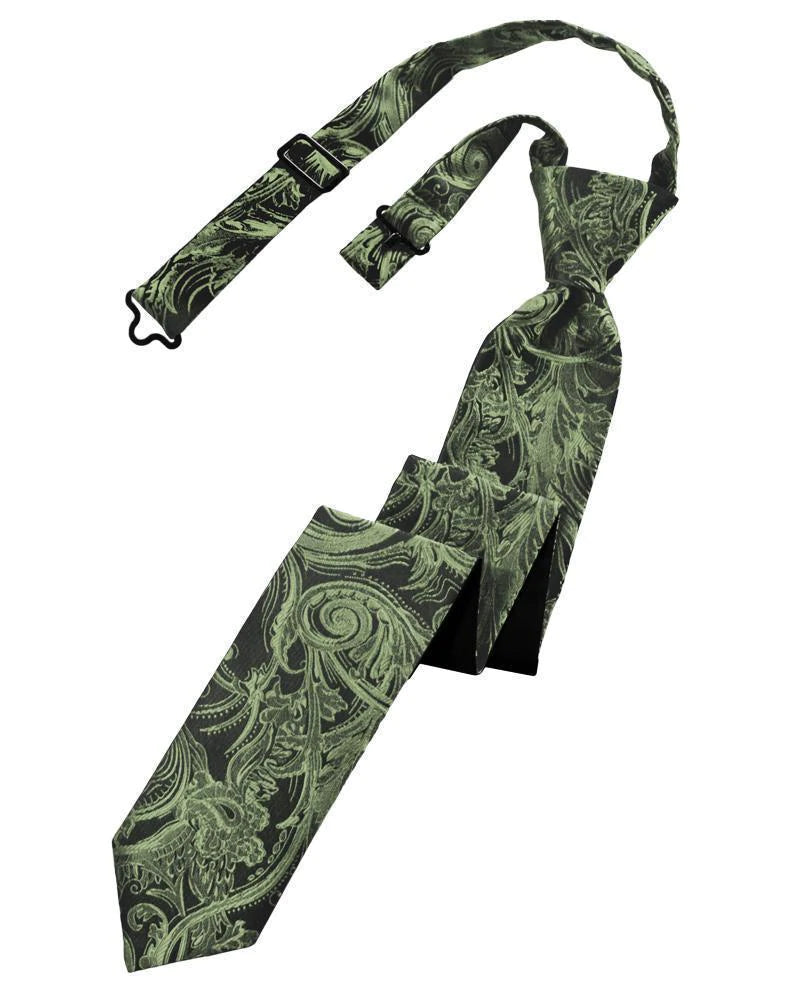 Tapestry Skinny Necktie Pre- Tied