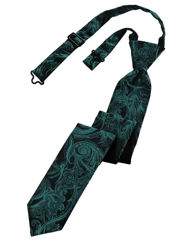 Tapestry Skinny Necktie Pre- Tied