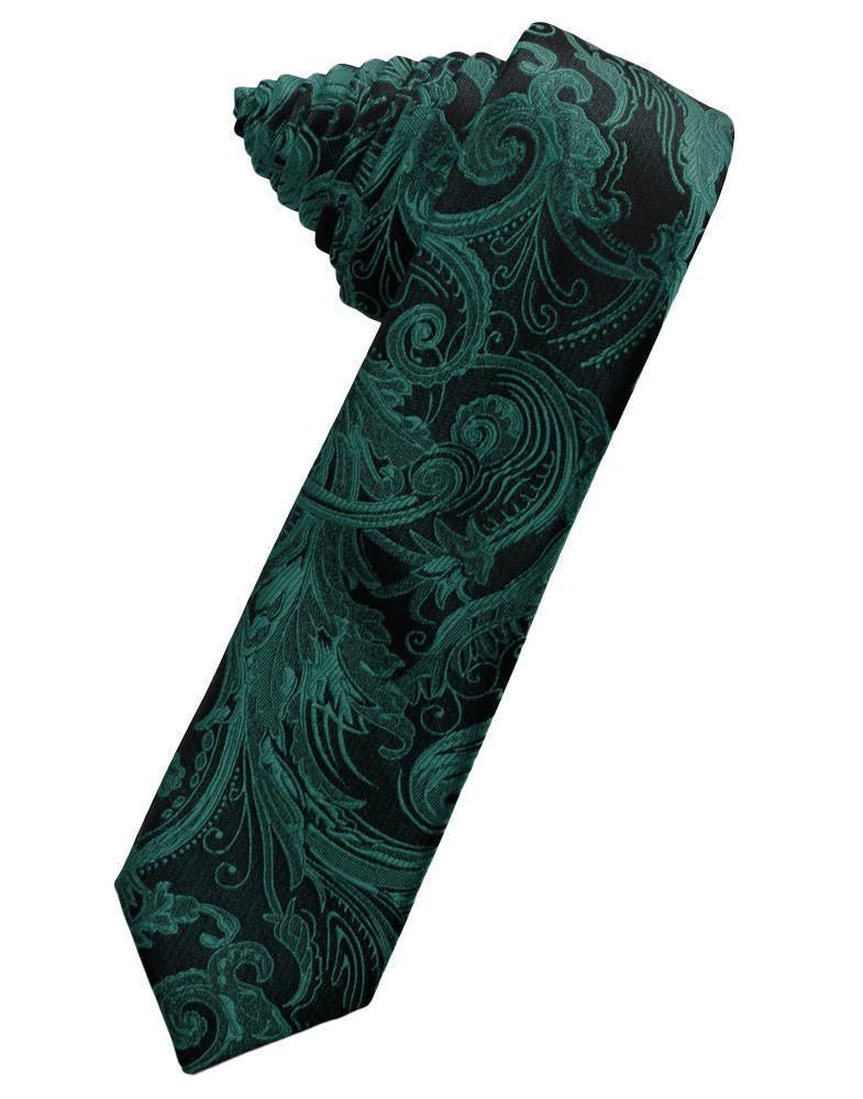 Tapestry Skinny Necktie Self Tie