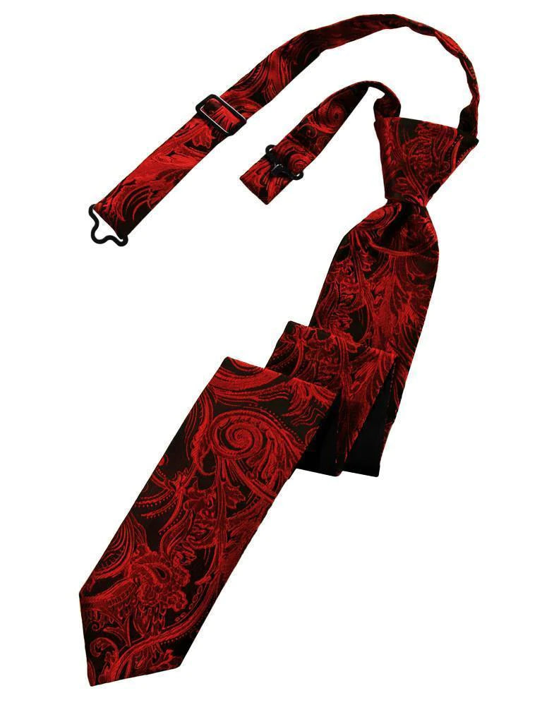 Tapestry Skinny Necktie Pre- Tied