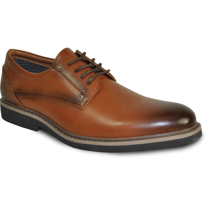 "Vallo-1P" Brown Matte Vangelo Tuxedo Shoes