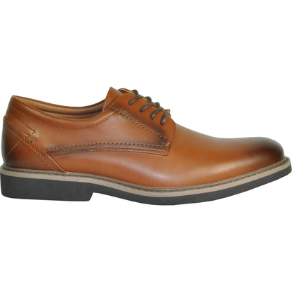 "Vallo-1P" Brown Matte Vangelo Tuxedo Shoes