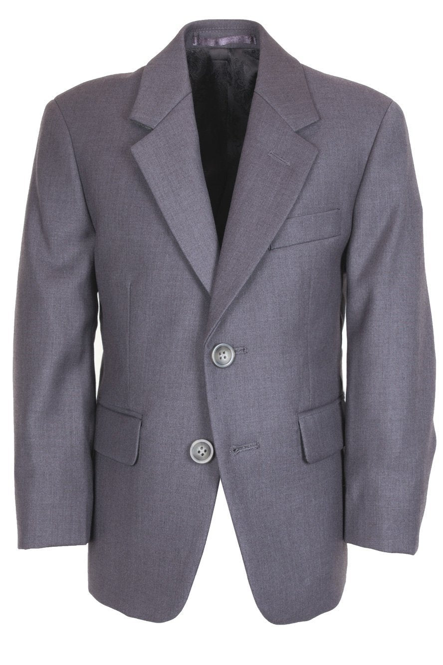 Aspen Kids Suit Jacket Notch (Separates) - 3 Boys / Steel 
