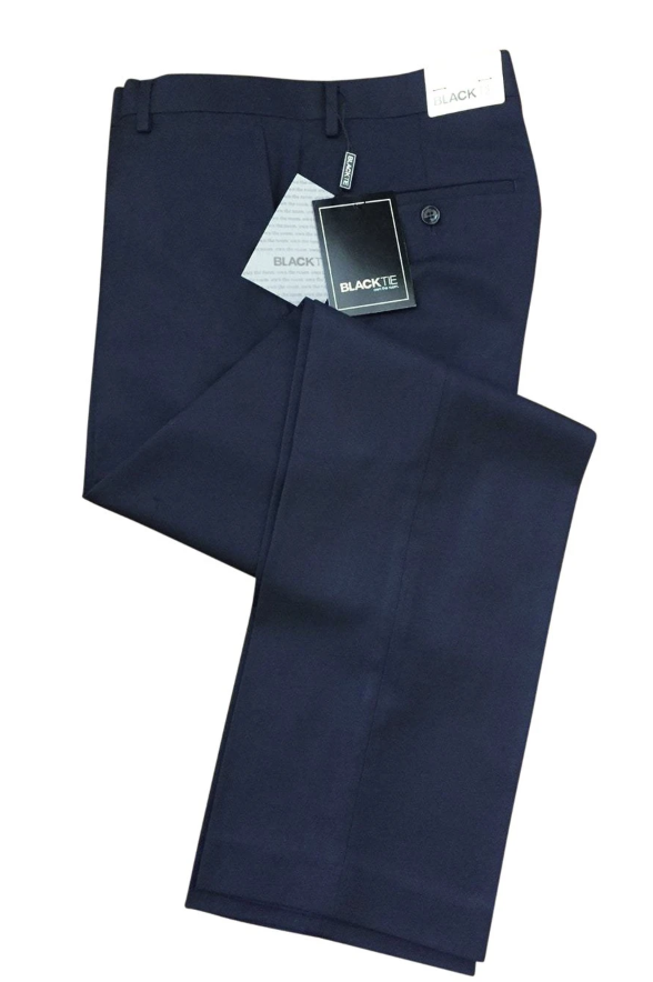 Bradley Midnight Navy Luxury Wool Blend Suit Pants - 28 / 30