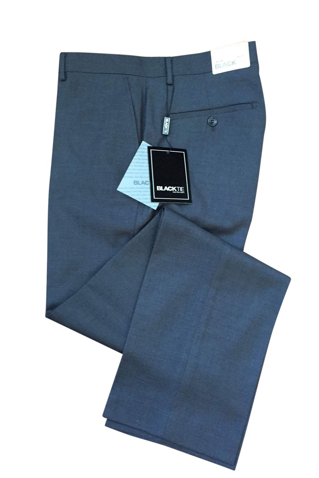 Bradley Steel Grey Luxury Wool Blend Suit Pants - 28 / 30 / 