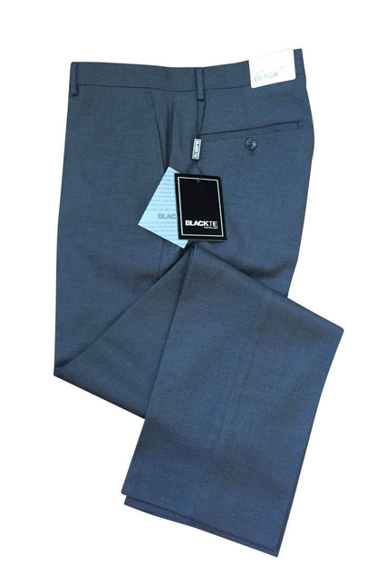 Bradley Steel Grey Luxury Wool Blend Suit Pants - Unhemmed -