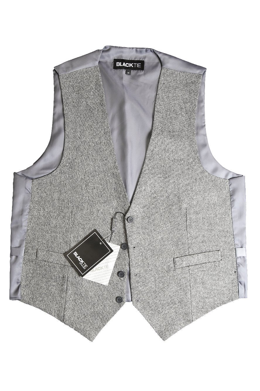 Brodie Tweed Vest - XS / Black & White - Chaleco Caballero