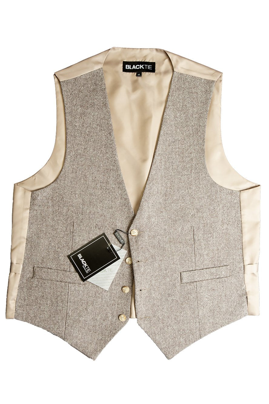Brodie Tweed Vest - XS / Brown - Chaleco Caballero