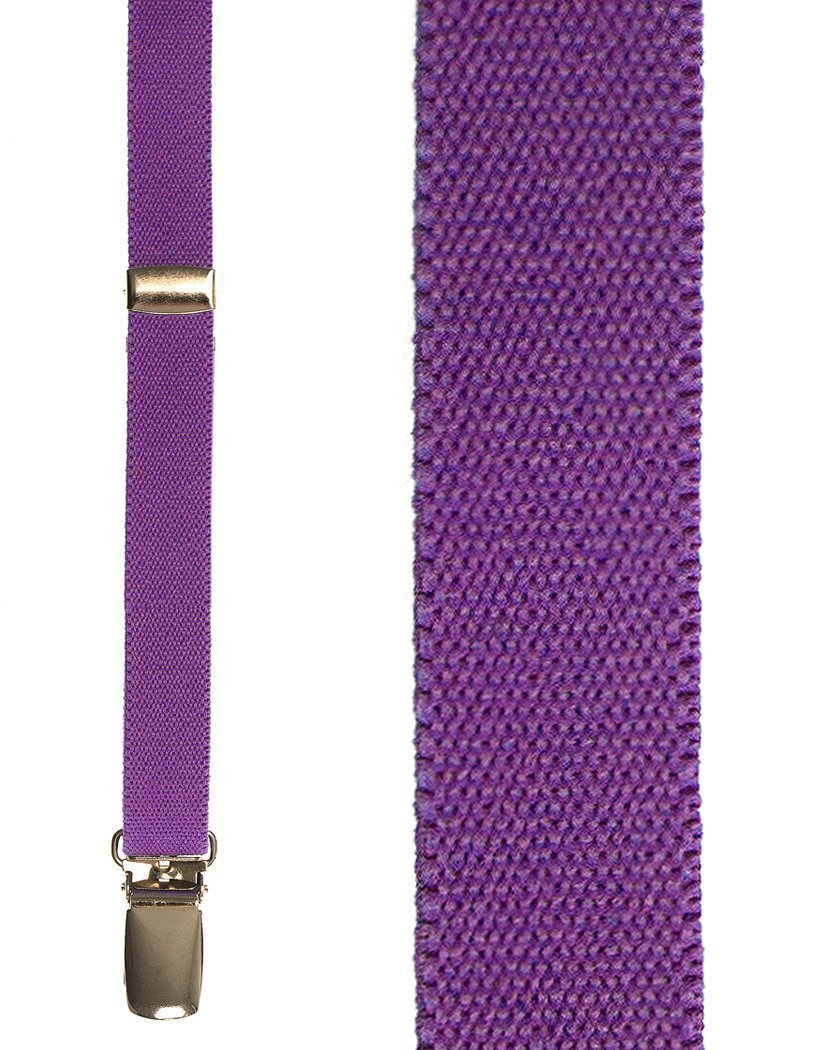 Charleston Suspenders 0.5 Width - Fluorescent Purple - 