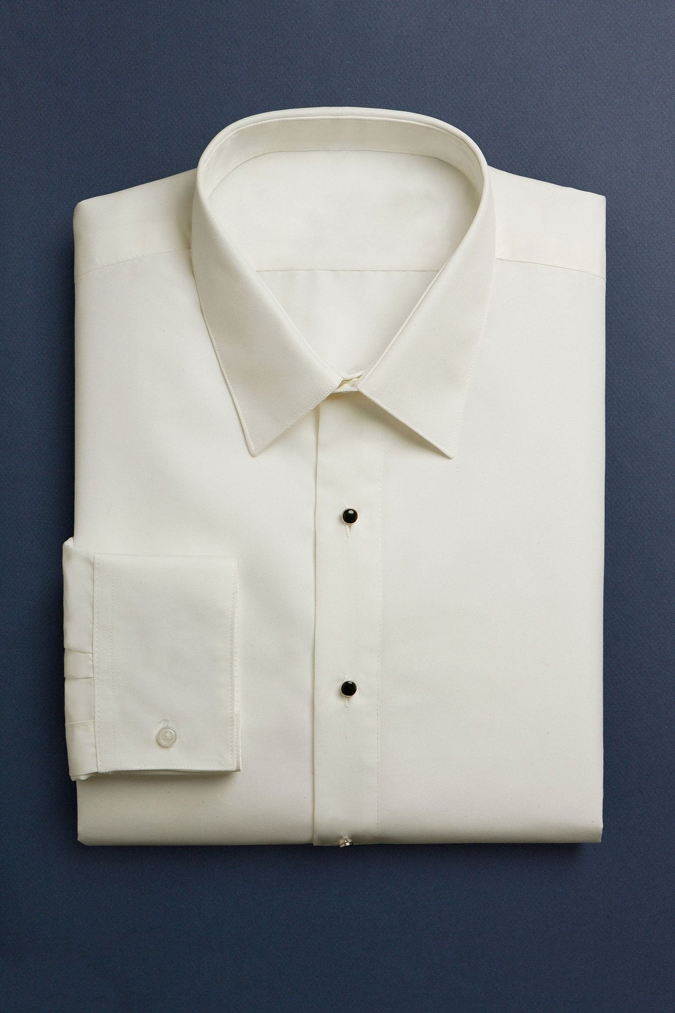 Como Ivory Laydown Tuxedo Classic Fit Shirt - XS / 30-31 - 
