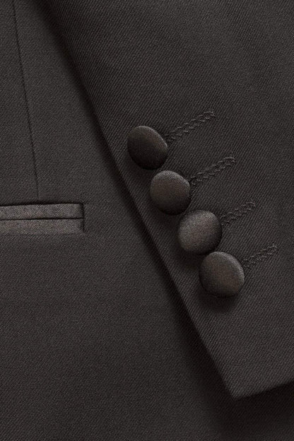 Edge Black Tuxedo Jacket Notch (Separates) - Venta Smoking