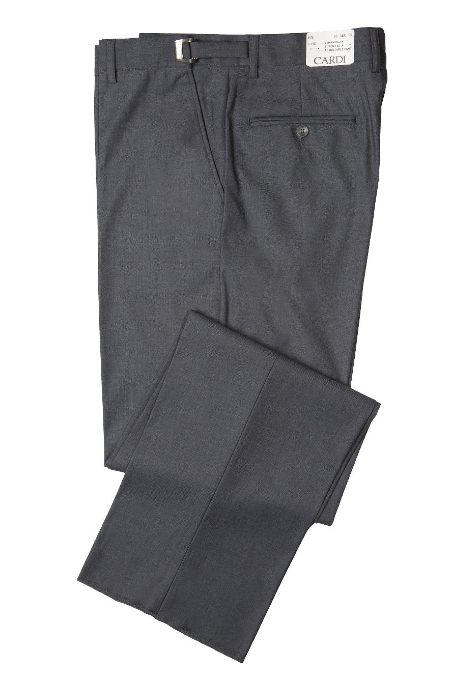 Ethan Steel Grey Super 150’s Luxury Viscose Blend Suit Pants