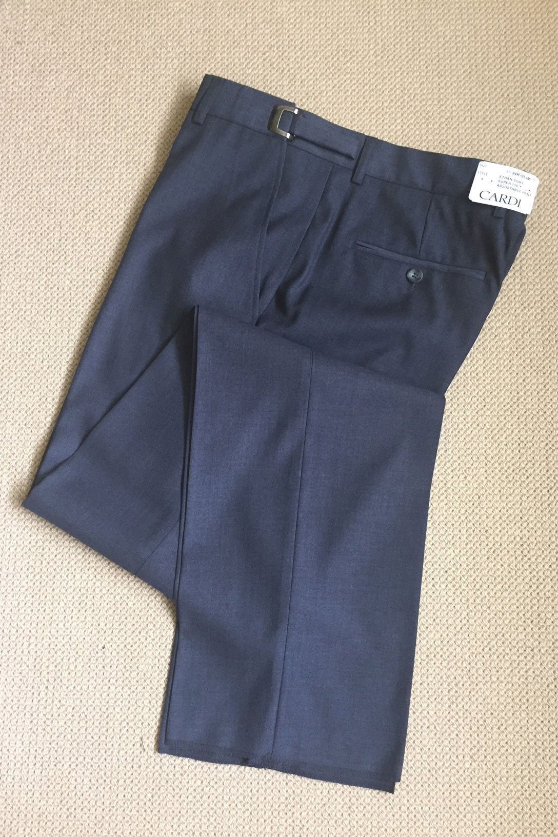 Ethan Steel Grey Super 150’s Luxury Viscose Blend Suit Pants