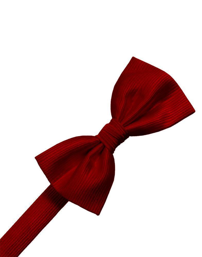 Faille Silk Bow Tie - Red - corbatin caballero