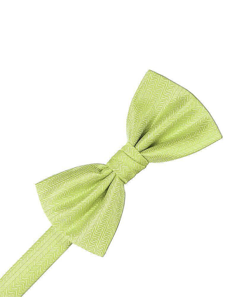 Herringbone Bow Tie - Kiwi - corbatin caballero