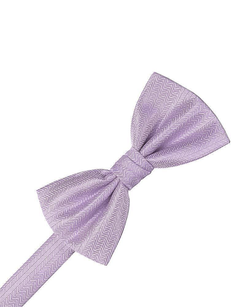 Herringbone Bow Tie - Lavender - corbatin caballero