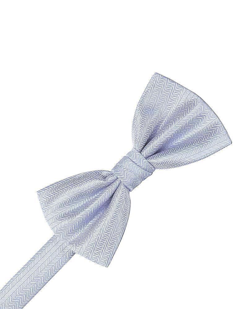 Herringbone Bow Tie - Periwinkle - corbatin caballero