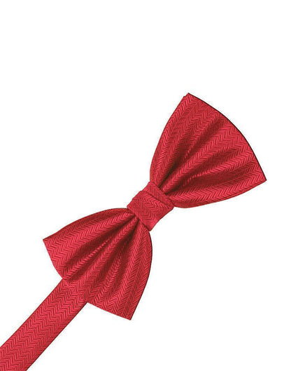 Herringbone Bow Tie - Watermelon - corbatin caballero