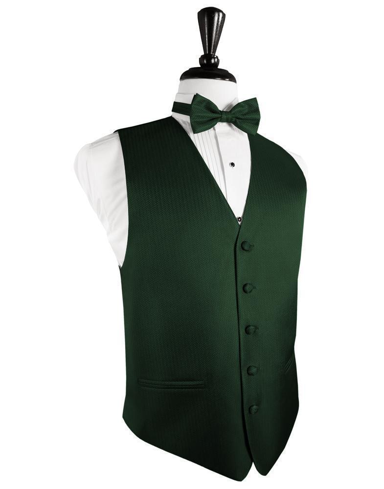 Herringbone Tuxedo Vest 3 - XS / Hunter - Chaleco Caballero