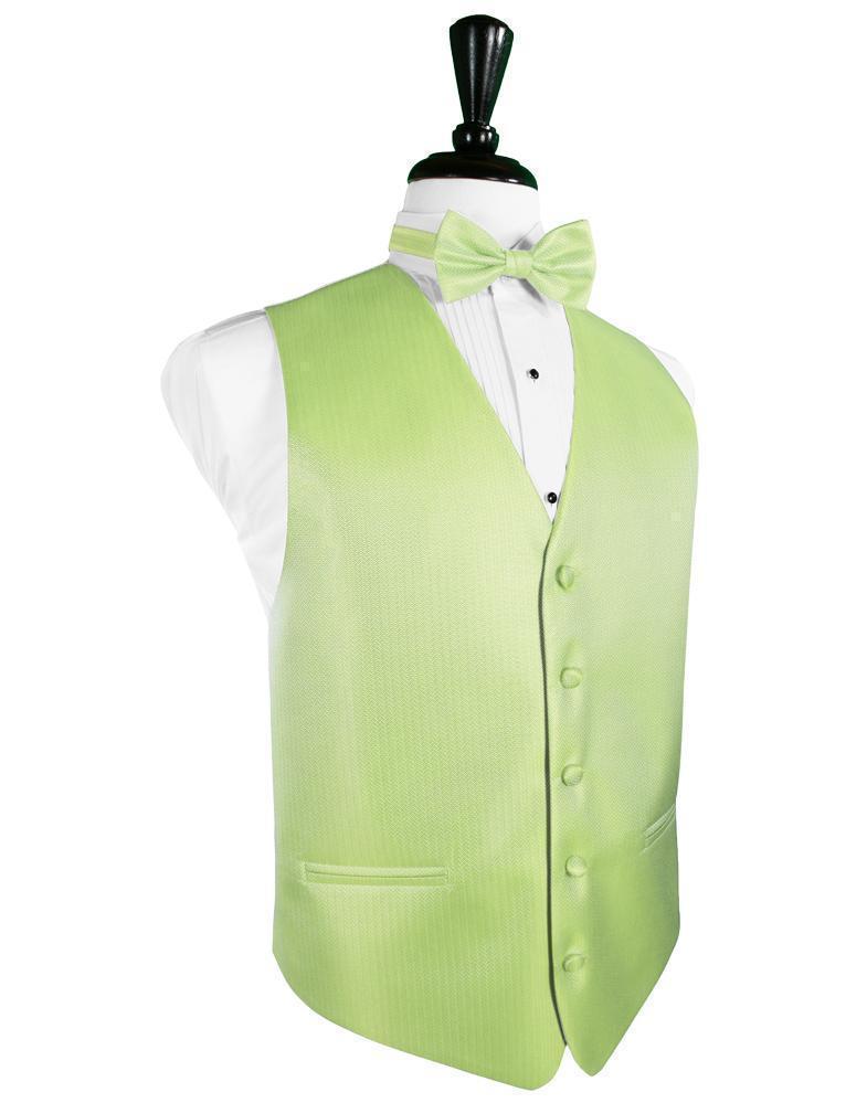 Herringbone Tuxedo Vest 3 - XS / Kiwi - Chaleco Caballero