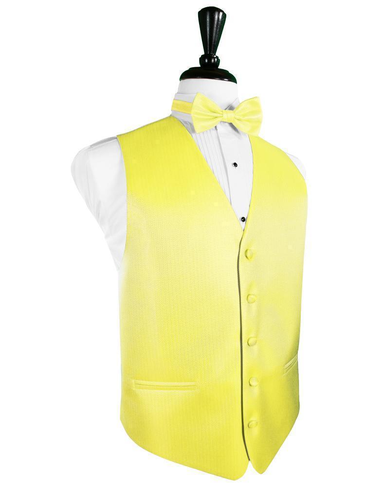 Herringbone Tuxedo Vest 3 - XS / Lemon - Chaleco Caballero