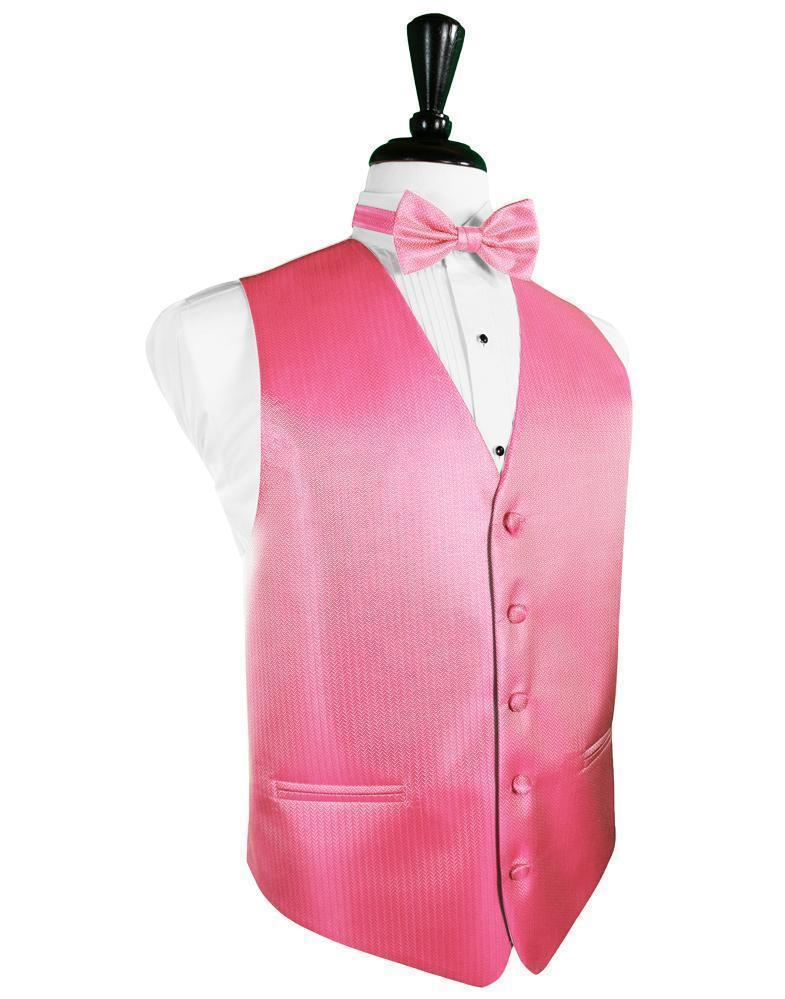 Herringbone Tuxedo Vest 6 - XS / Bubblegum - Chaleco 