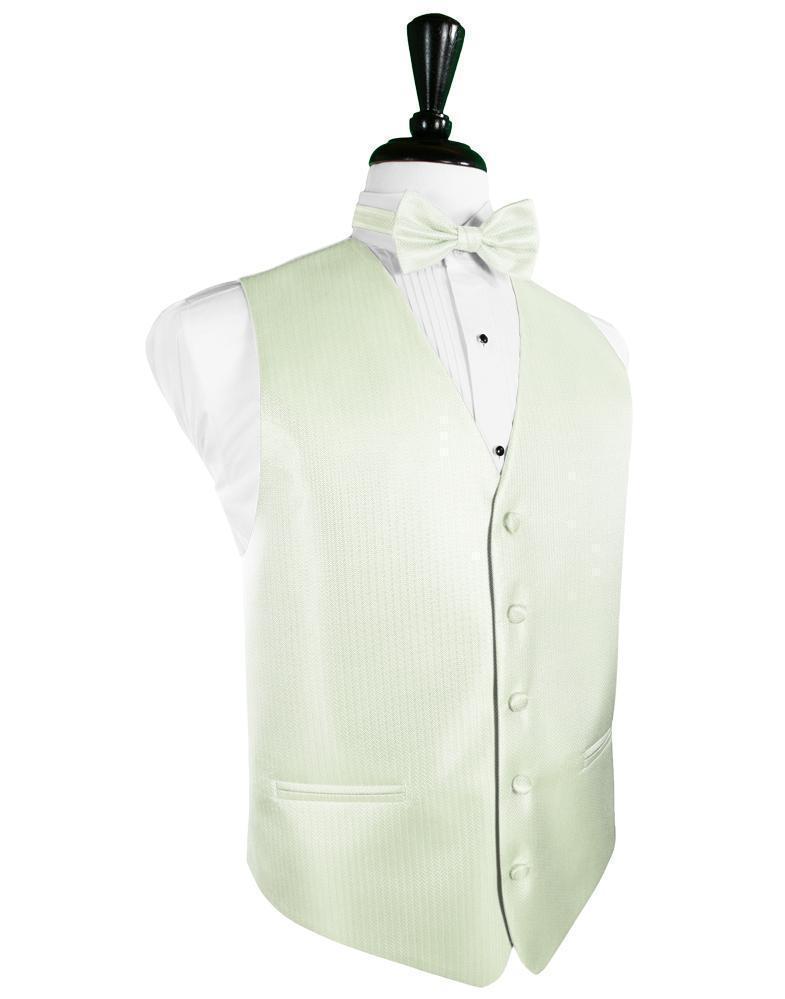 Herringbone Tuxedo Vest 8 - XS / Pistachio - Chaleco 
