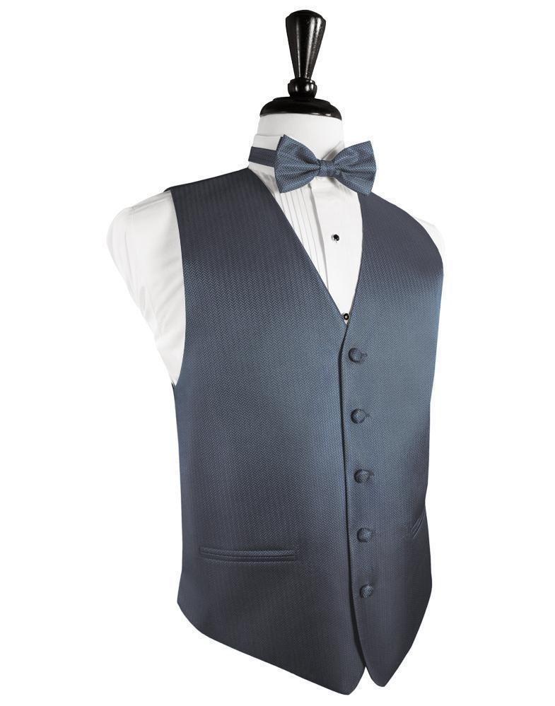 Herringbone Tuxedo Vest 9 - XS / Desert Blue - Chaleco 