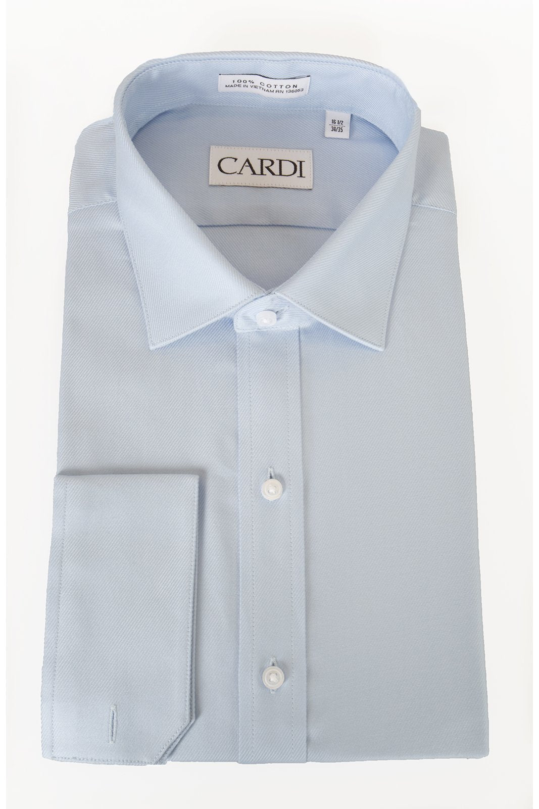 Jamison Blue Twill Spread Collar Dress Shirt - 14.5 / 32-33 