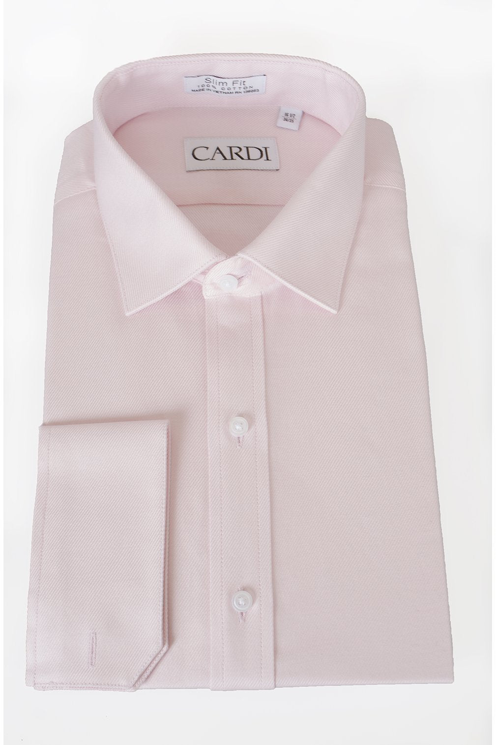 Jamison Pink Twill Spread Collar Dress Shirt - 14.5 / 32-33 