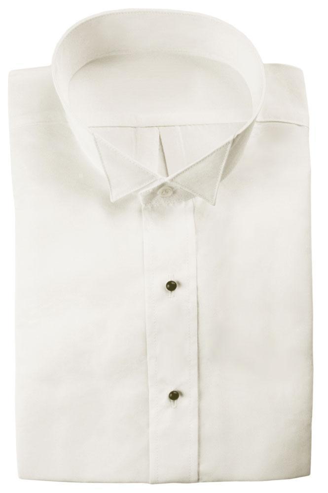 Lucca Ivory Wingtip Tuxedo Classic Fit Shirt - XS / 30-31 - 
