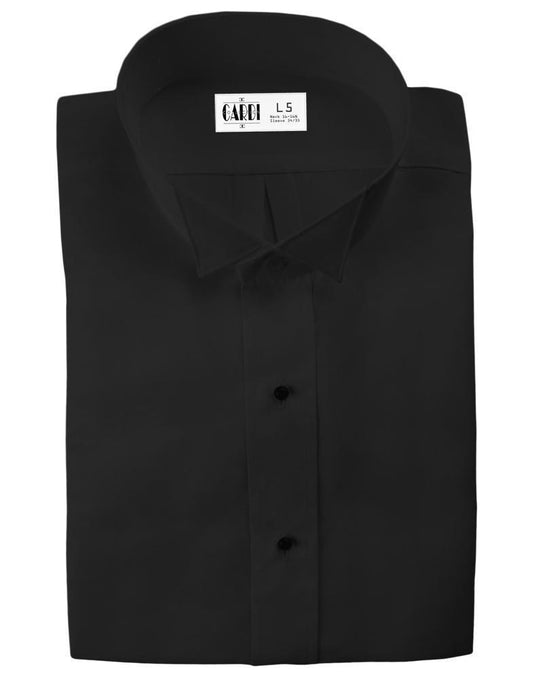 Lucca Kids Black Wingtip Tuxedo Shirt - BXS (10-10.5 neck) /