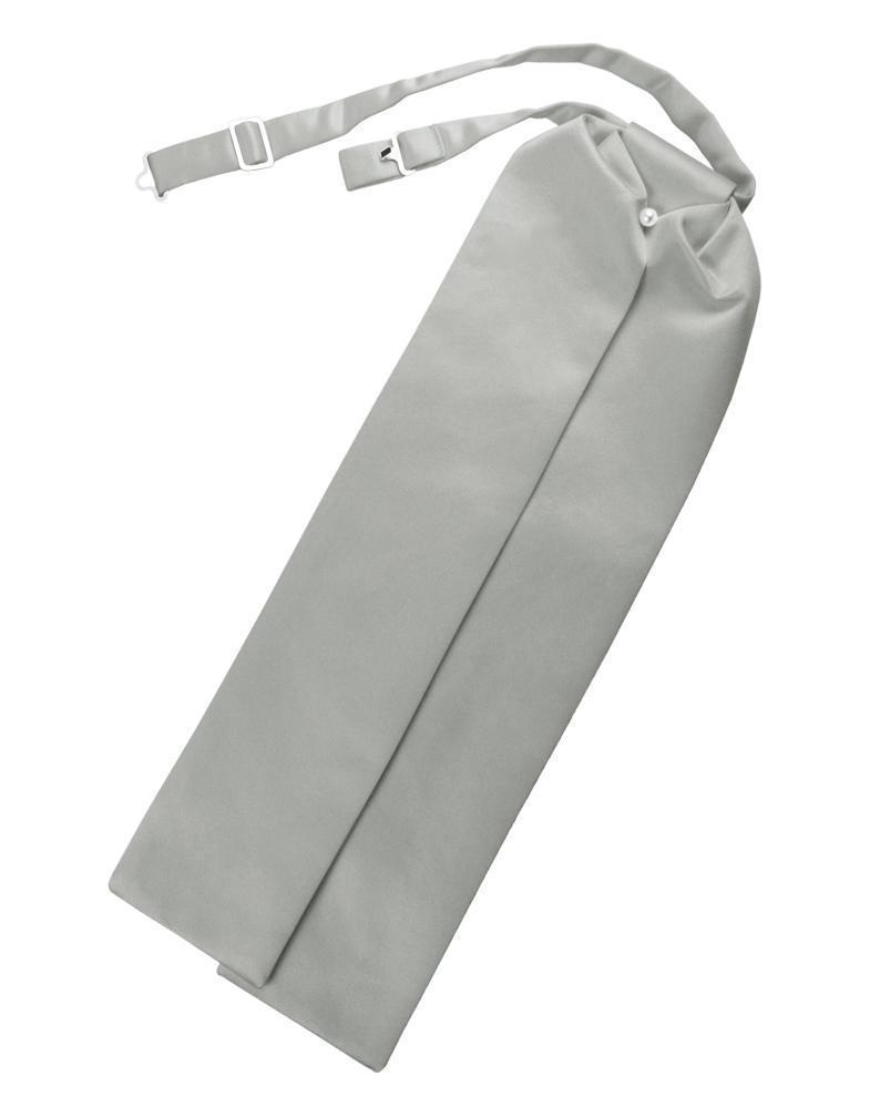 Luxury Satin Ascot - Platinum - corbata Caballero