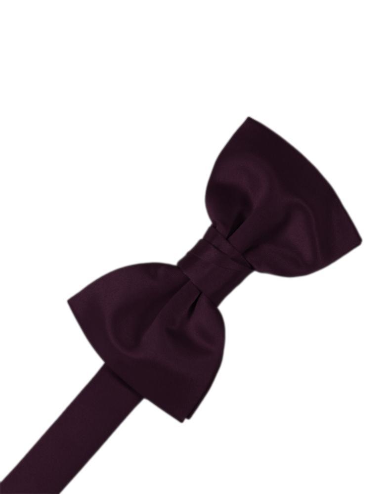 Luxury Satin Bow Tie - Berry - corbatin caballero