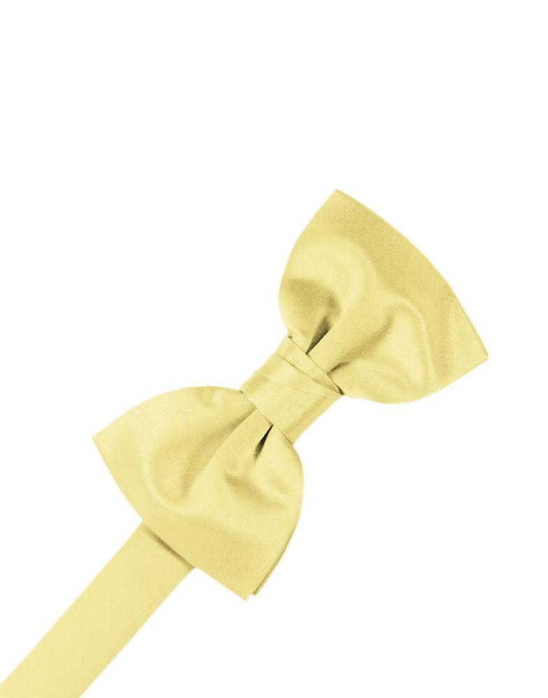 Luxury Satin Bow Tie - Canary - corbatin caballero