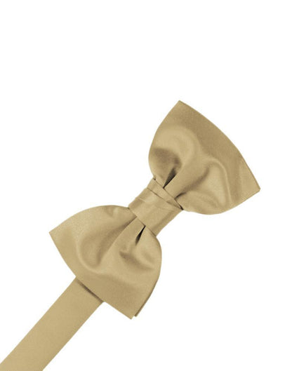 Luxury Satin Bow Tie - Golden - corbatin caballero