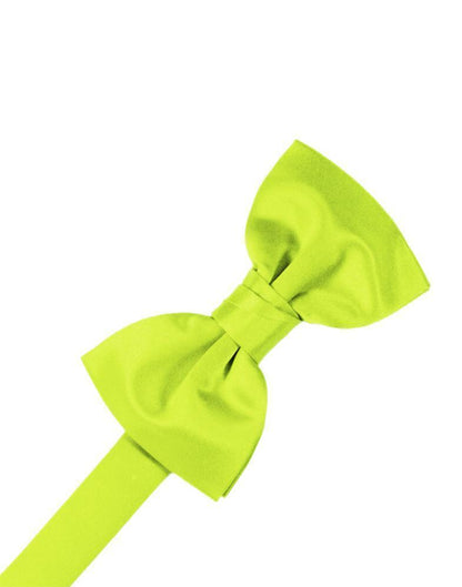 Luxury Satin Bow Tie - Lime - corbatin caballero