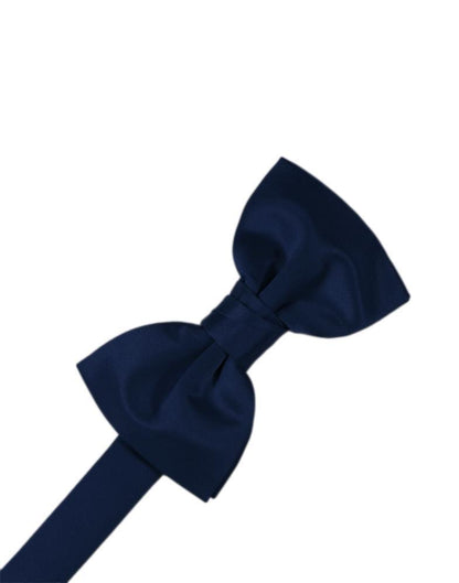 Luxury Satin Bow Tie - Marine - corbatin caballero