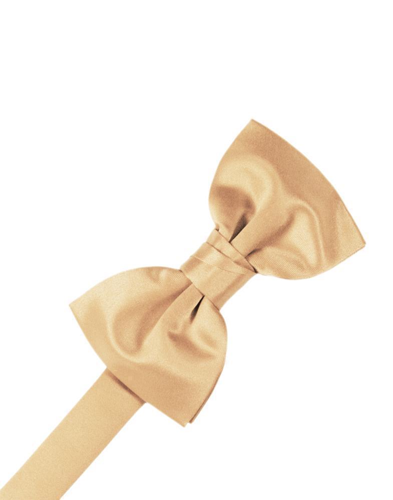 Luxury Satin Bow Tie - Peach - corbatin caballero