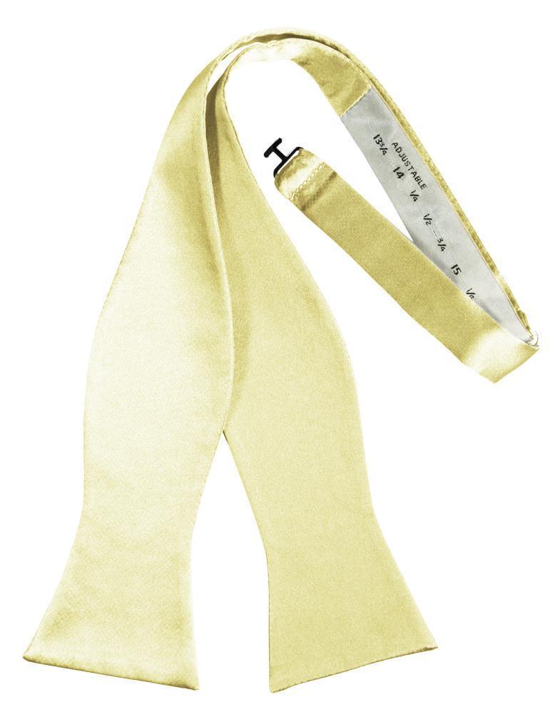 Luxury Satin Bow Tie - Self Tie - Banana - corbatin 
